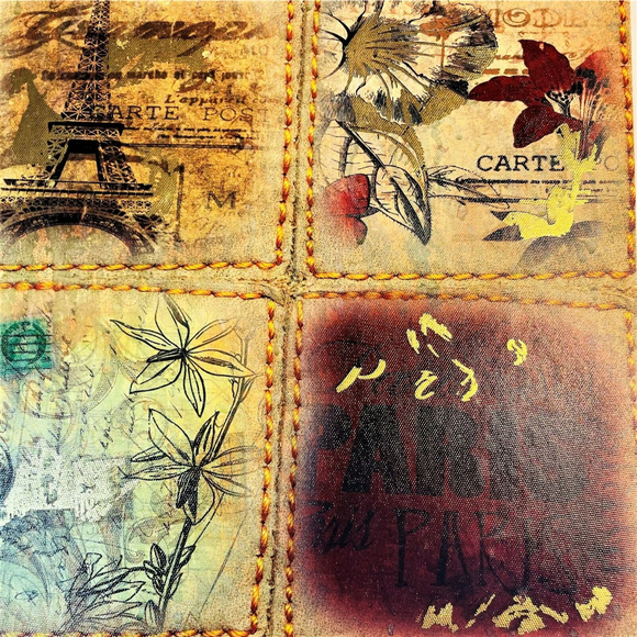 Collage Paris Canvas Print Wall‎ Art 20" x 20" approx Frameless w/ Print Edges - Picture 6 of 6